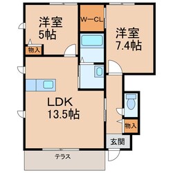 シャーメゾン紀水Ⅲの物件間取画像